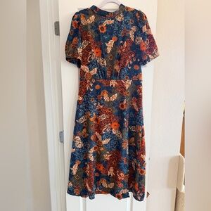 Dark floral dress NWT